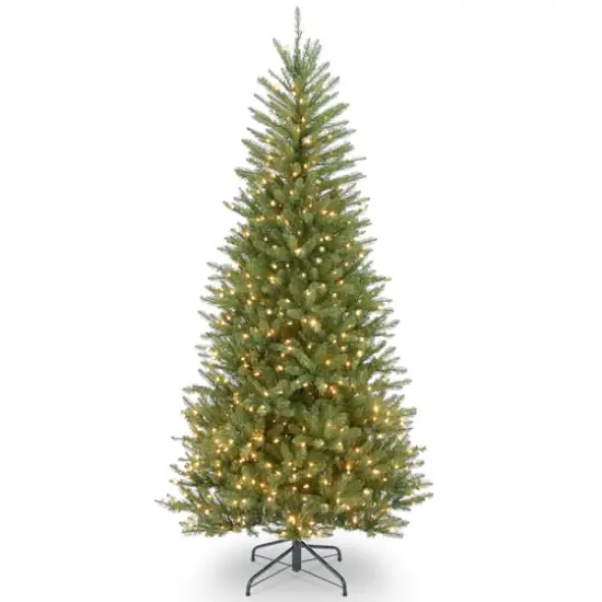 6.5 ft. Pre-Lit Dunhill&reg; Fir Slim Artificial Christmas Tree, Clear Lights {1}