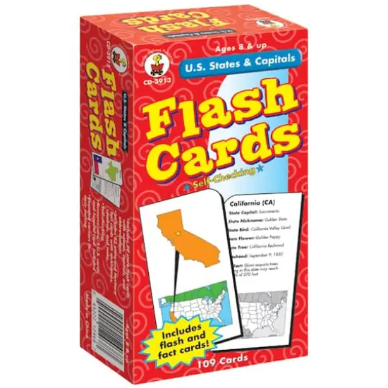Carson Dellosa&reg; U.S. States & Capitals Flash Cards {3}