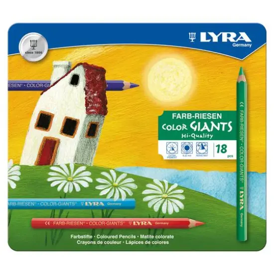 Lyra ColorGiants Colored Pencils 18 Color Set {1}
