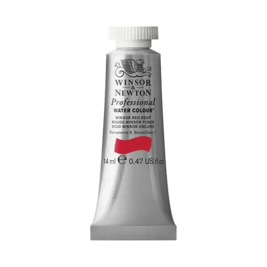 Winsor & Newton&reg; Professional Water Colour&trade; Paint Tube, 14mL Winsor Red Deep {1}
