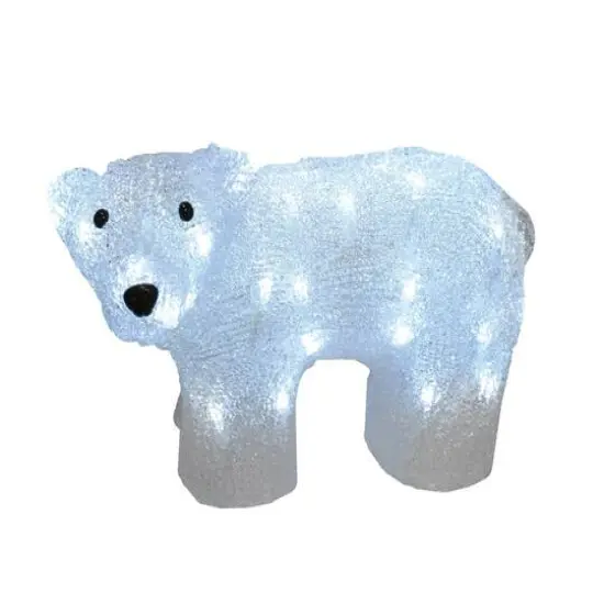 12" Lighted Commercial Grade Acrylic Baby Bear Christmas Display Decoration {1}
