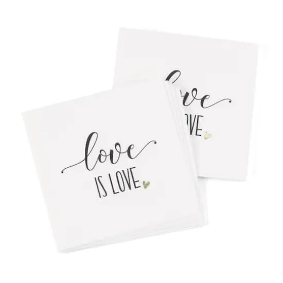 Hortense B. Hewitt Co. Love is Love Beverage Napkins {1}