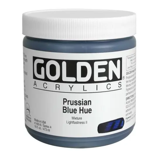 Golden&reg; Historical Heavy Body Acrylics, 16oz. Prussian Blue Hue {1}