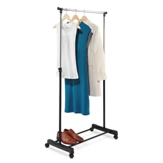 Honey Can Do 66"Adjustable Height Garment Rack {4}