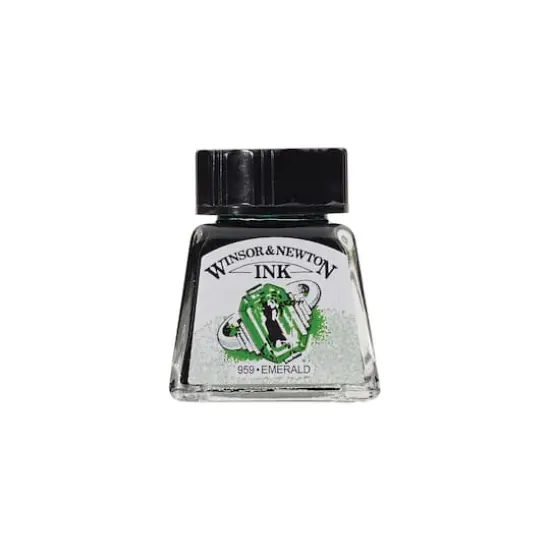 Winsor & Newton&reg; Drawing Ink, 14mL Emerald {1}