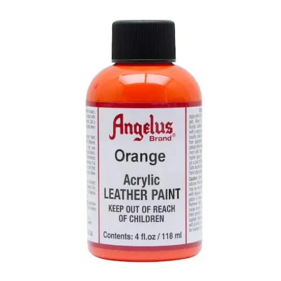 Angelus&reg; Acrylic Leather Paint, 4oz. Orange {1}