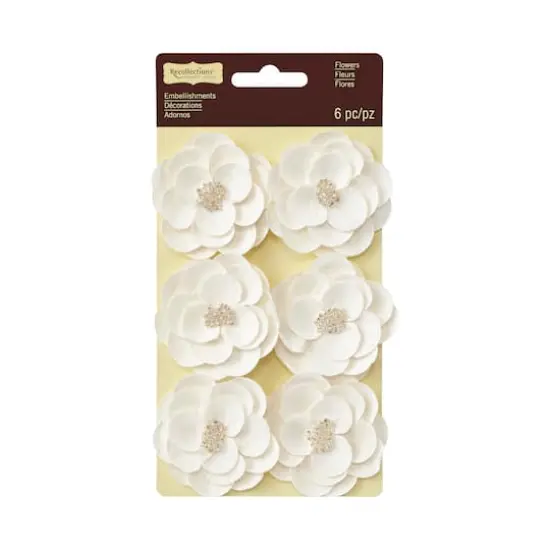 White Mulberry Flower Embellishments by Recollections&trade; Signature&trade; {1}