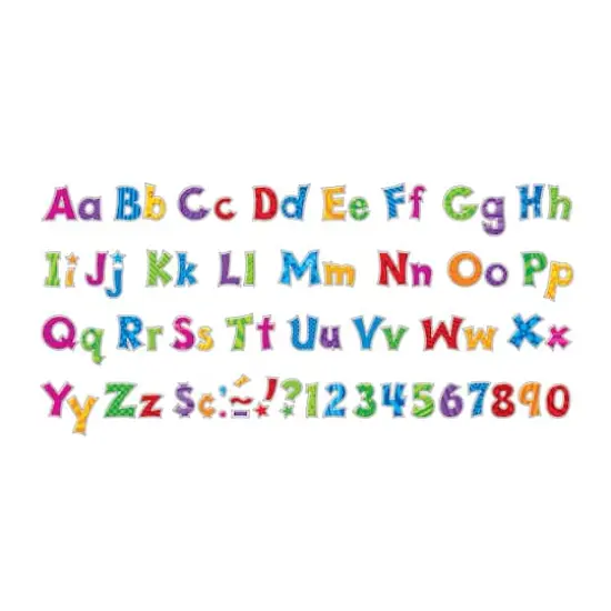 Trend Enterprises Patchwork Furry Friends&reg; 4" Friendly Uppercase/Lowercase Combo Pack Ready Letters&reg; {3}