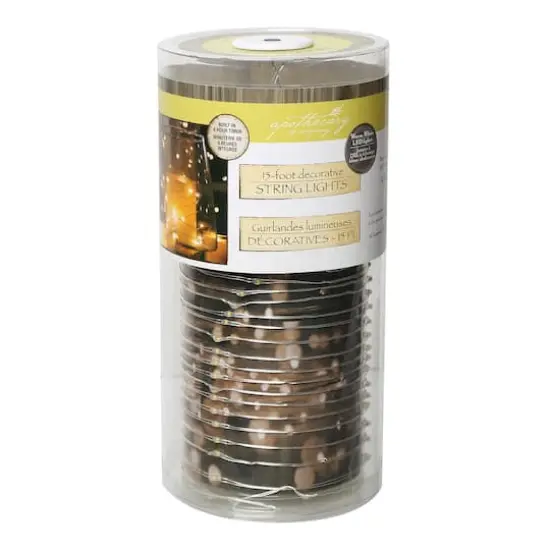Apothecary & Company&trade; Silver Decorative Micro LED String Lights, 15ft {1}