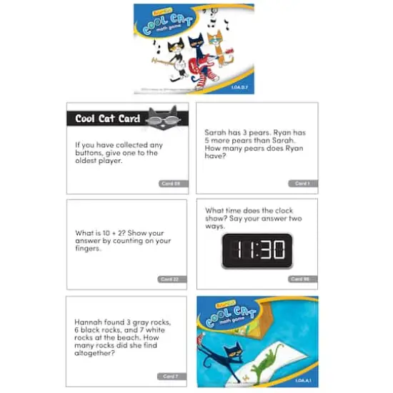 Pete the Cat Cool Cat&reg; Math Game Grade 1 {3}