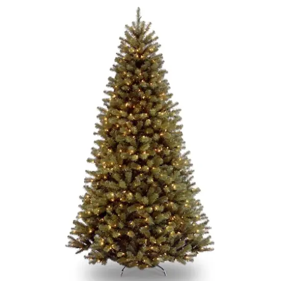 9 ft. Pre-lit North Valley Spruce Full Artificial Christmas Tree, Clear Lights {1}
