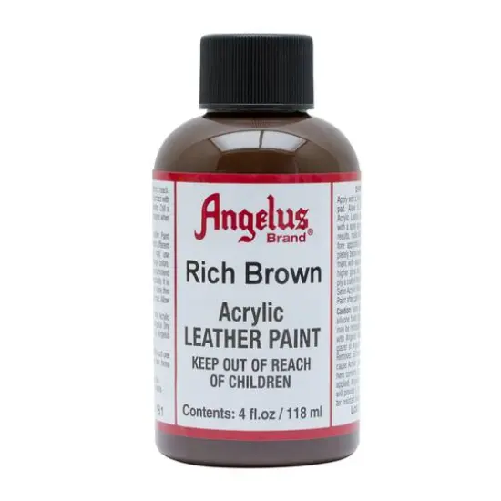 Angelus&reg; Acrylic Leather Paint, 4oz. Rich Brown {1}