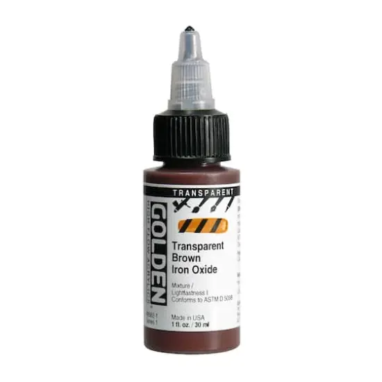 Golden&reg; High Flow Acrylics, 1oz. Transparent Brown Iron Oxide {1}
