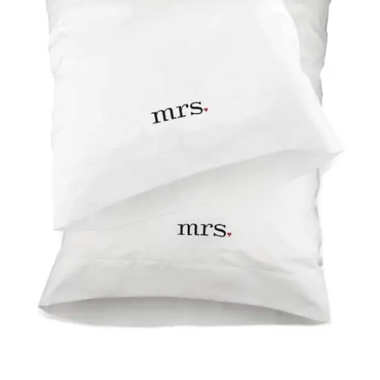 Hortense B. Hewitt Co. Pillowcase Set, Mrs. & Mrs. {1}