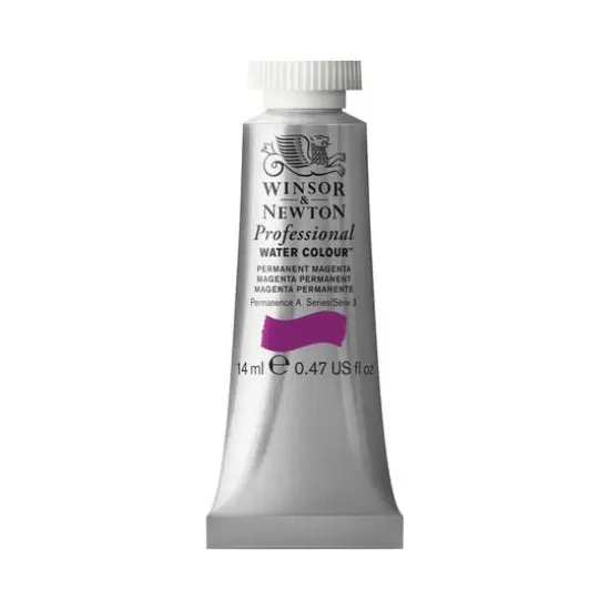 Winsor & Newton&reg; Professional Water Colour&trade; Paint Tube, 14mL Permanent Magenta {1}