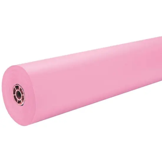 Rainbow&reg; Duo-Finish&reg; 36" x 100ft Colored Kraft Paper Roll Pink {1}