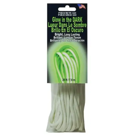 Pepperell 550 Parachute Cord, Glow In The Dark {4}
