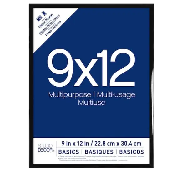 Basics Black Multipurpose Frame by Studio D&eacute;cor&reg; {1}
