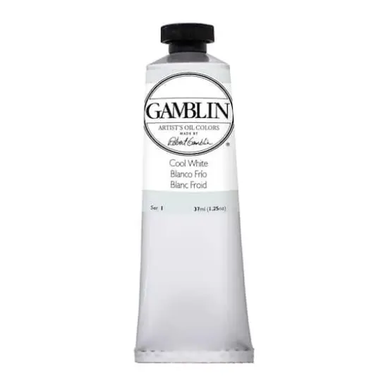 Gamblin Artist Grade Oil Colors, 37mLCool White {1}