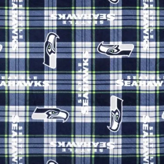 Seattle Seahawks Plaid NFL Fleece by Fabric Traditions {1}