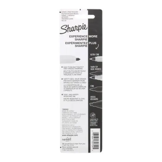Sharpie&reg; Fine Point Retractable Marker Set, Black {3}