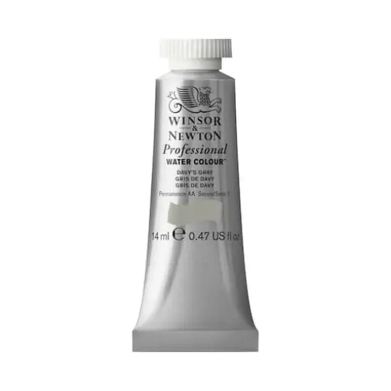Winsor & Newton&reg; Professional Water Colour&trade; Paint Tube, 14mL Davy's Gray {1}