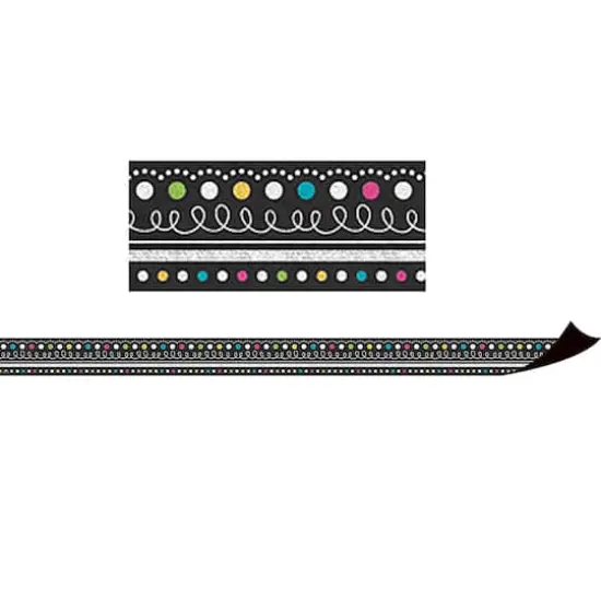 Teacher Created Resources Chalkboard Brights Magnetic Borders, 24ft. {1}