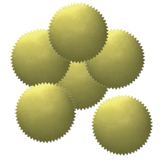 Blank 2" Gold Stickers, 50 Per Pack, 6 Packs {1}