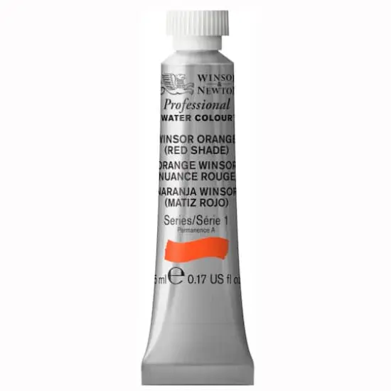 Winsor & Newton&reg; Professional Water Colour&trade; Paint, 5mL Winsor Orange (Red Shade) {1}