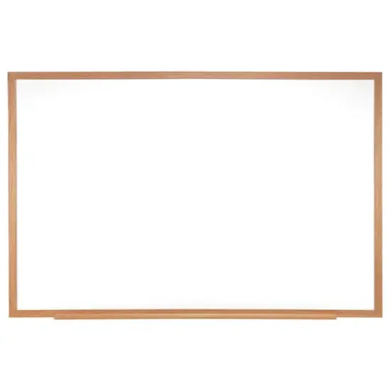Ghent Melamine Whiteboard w/Wood Frame, 18" x 24" {1}