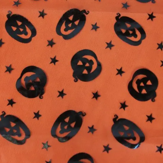 Halloween Pumpkin and Stars Table Cloth, 55" x 47" {1}