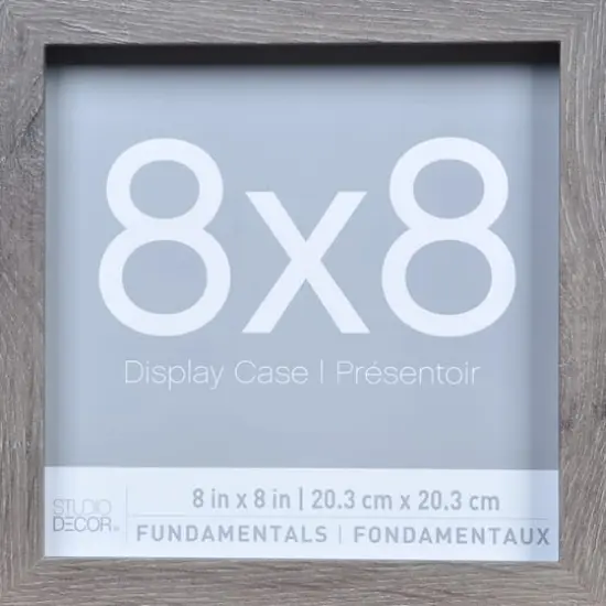 3 Pack Fundamentals 8" x 8" Gray Shadow Boxes by Studio D&eacute;cor&reg; {5}
