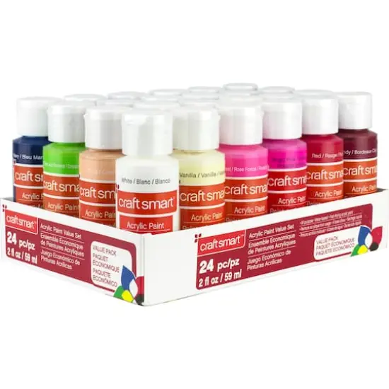 Acrylic Paint 24 Piece Set by Craft Smart&reg; {7}