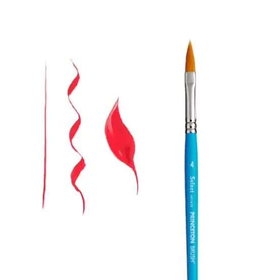 Princeton&trade; Select&trade; Artiste Series 3750 Short Handle Pointed Filbert Brush {5}