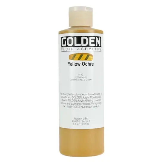Golden&reg; Fluid Acrylics, 8oz. Yellow Ochre {1}