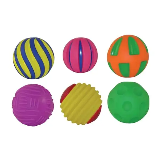Tactile Squeak Balls, 6 Per Pack {1}
