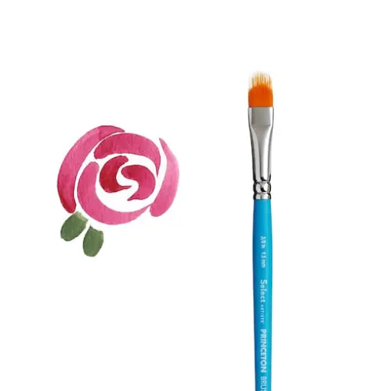 Princeton&trade; Select&trade; Artiste Series 3750 Short Handle Filbert Grainer Brush {5}