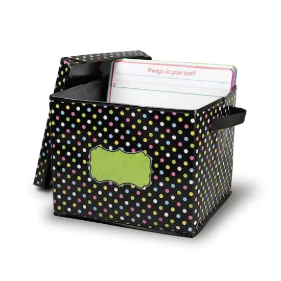 Chalkboard Brights Storage Box with Lid {1}