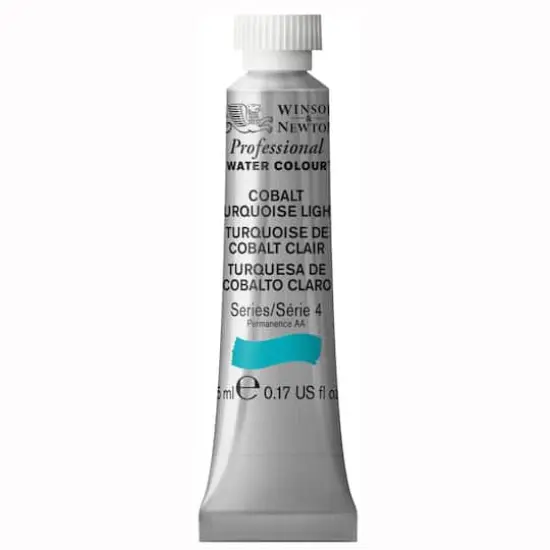 Winsor & Newton&reg; Professional Water Colour&trade; Paint, 5mL Cobalt Turquoise Light {1}