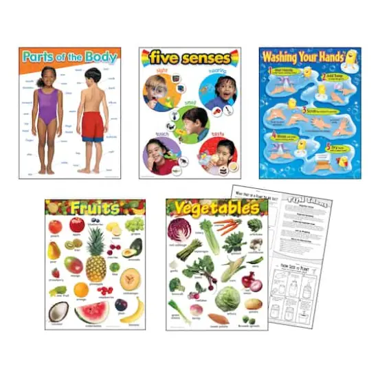 Healthy Living Learning Charts Combo Pack, Set of 5 {3}