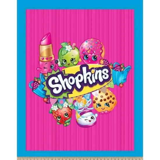 Shopkins Panel Wallhanging Cotton Fabric {1}