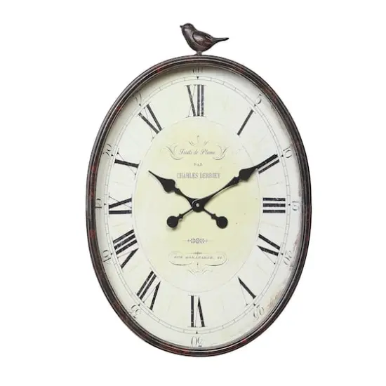 Hello Honey&reg; Metal Wall Clock with Bird {1}