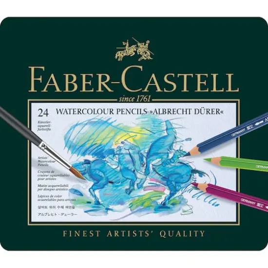 Faber-Castell&reg; Albrecht Durer Watercolor Pencil 24 Color Tin Set {1}