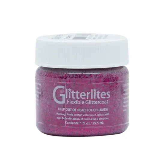 Angelus&reg; Glitterlites Flexible Glittercoat Razzberry {1}