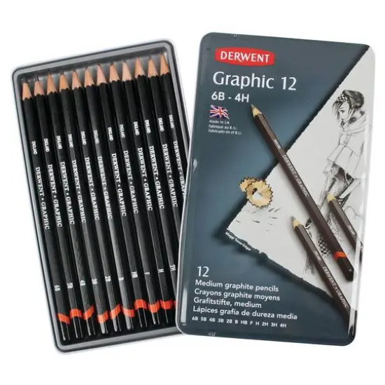 Derwent&reg; Medium Graphic 12 Pencil Set {1}
