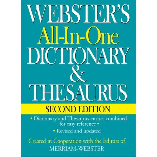 Webster's All-in-One Dictionary & Thesaurus {3}
