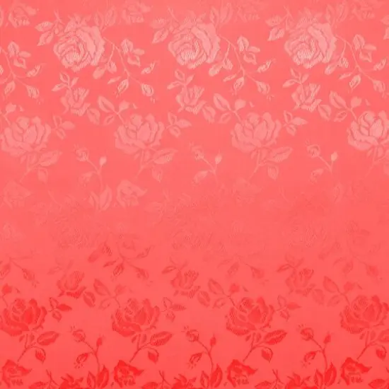 Coral Jacquard Satin {1}