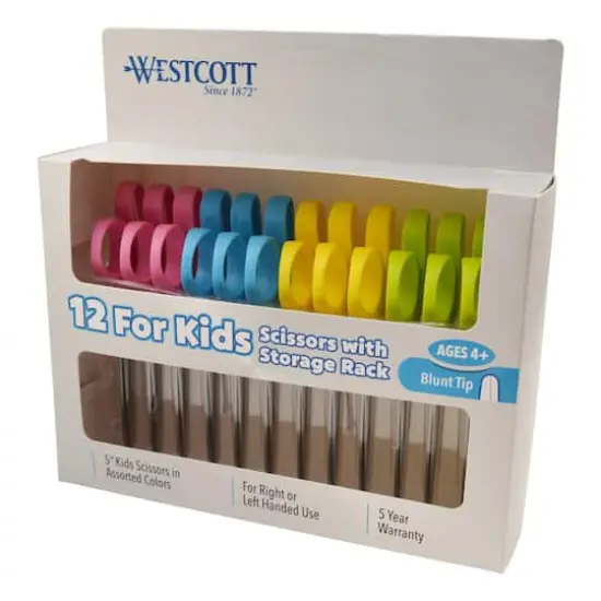 Westcott&reg; 5&rdquo; Blunt Scissors Classpack, 12 Pack {1}