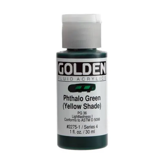 Golden&reg; 1oz. Fluid Acrylics Phthalo Green (Yellow Shade) {1}