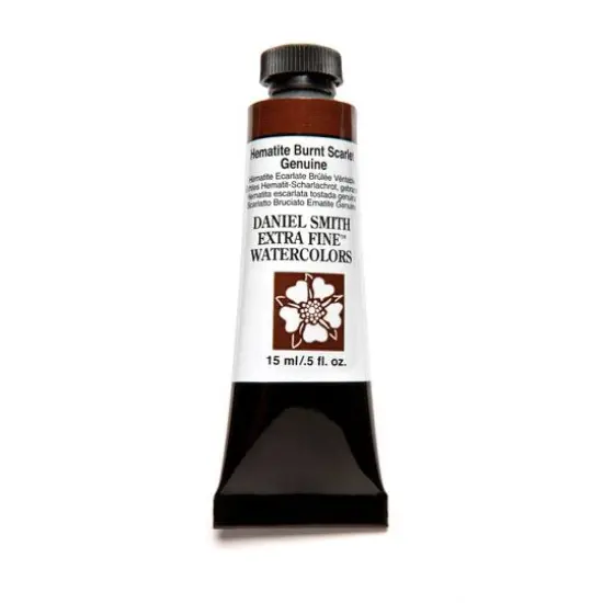 Daniel Smith Extra Fine&trade; Watercolor Paint, 15mL Hematite Burnt Scarlet Genuine {1}